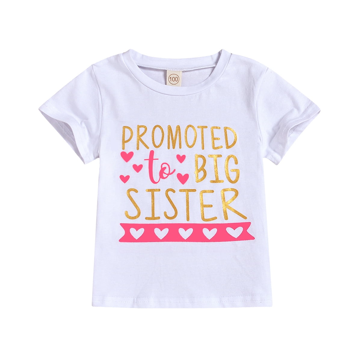PERSONALISED BIG SISTER PRINCESS T-SHIRT GIRLS TSHIRT KIDS TOP AGES 1-12 T SHIRT