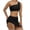 Black, variant on Bigersell 3 Piece Swimsuits for Women Trendy Ruched One Shoulder Bikini Sets with Cover-Ups Bathing Suits Cheeky Bottoms Vacation Swimsuits Red S