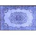 thumbnail image 1 of Ahgly Company Indoor Rectangle Medallion Blue Traditional Area Rugs, 7' x 10', 1 of 4