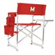 thumbnail image 1 of Silla deportiva - Impresión digital roja (tortugas de la U de Maryland) Picnic Time 809-00-100-314-0, 1 of 1