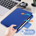 thumbnail image 2 of Dteck Flip Case for iPad Air 10.9-inch 2020 , iPad Air 4th Generation Case, Lightweight Magnetic Closure Folio Case Multi-Angle Stand Durable Rubber Protective Cover for 10.9" iPad Air 4th Gen, Blue, 2 of 6