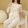 thumbnail image 4 of Edvintorg Maternity Pajamas for Women Fall Winter Nursing Pajamas Cute Printing Long Sleeve Casual Blouse and Pants Maternity Lounge Set Sleepwear Pregnancy Clothes for Women, 4 of 4