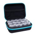 thumbnail image 1 of White Caja de almacenamiento de arte y artesanía de 15 rejillas, accesorios de pintura de bordado de diamantes, tanque de choque colgante, 1 of 4