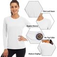 thumbnail image 3 of Hauts à Manches Longues pour Femmes Chemise de Protection Solaire Uv Upf 50+ T-shirt de Performance Extérieure, 3 of 5