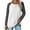 1# White, variant on TEMOFON Long Sleeve Shirts for Women Casual Crewneck T Shirts Fall Color Block Tunic Tops Comfy Gray Loose Shirts for Women Clothes
