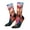 2 Black-2, variant on Oil Paintings of Elephants Pattern Sport Socks for Women and Men Crew Socks Sporty Calf Socks Casual Socks