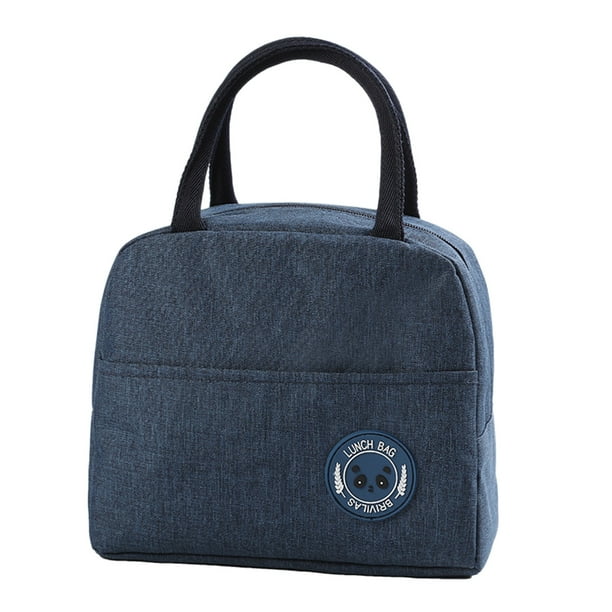 Bolsa térmica para el almuerzo para mujer. Bolsas de almuerzo con bolsillo delantero. Bolsa térmica reutilizable. Recipiente para el almuerzo para mujer y hombre. Para el trabajo y el picnic
