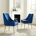thumbnail image 3 of Modway Discern Upholstered Performance Velvet Dining Chair Set of 2, 3 of 5