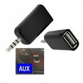 JSNKJLMN 3.5mm Car Aux to USB Female Connector Cord Converter Adapter Cable Portable. C7R4