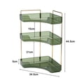 thumbnail image 6 of Tnobhg 2-Tier Corner Bathroom Storage Shelf High Stability Strong Load-bearing Perfume Tray Makeup Storage Rack Home Supplies, 6 of 8