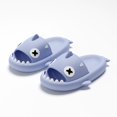 thumbnail image 1 of Feslishoet-Zapatillas de EVA con forma de tiburón para mujer, bonitas sandalias suaves con forma de catroón, para el baño, exteriores y el hogar, novedad de verano qym unisex, 1 of 2