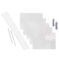 thumbnail image 1 of FASÄDE Quilted Decorative Vinyl Backsplash 15 sq ft Kit in Matte White, 1 of 6
