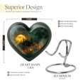 thumbnail image 2 of Midnight Small Ashes Keepsake - Modern Urns For Human Ashes - Adult Heart Shaped Urns - Heart Shaped Decorative Urns - Funeral Urns For Women (Size-3inch,2pcs), 2 of 5