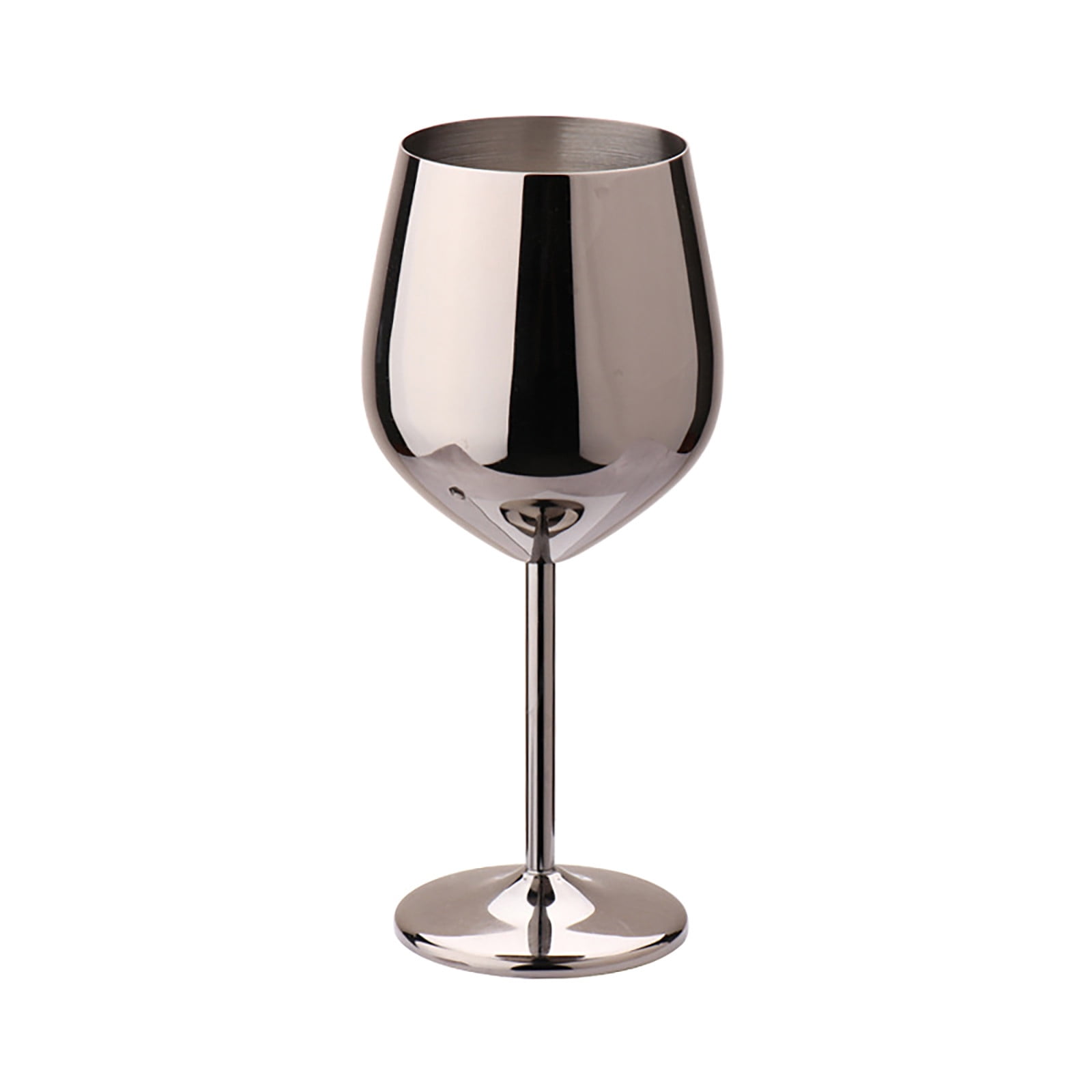 Ktyne Stainless Steel Stem Wine Glasses, 17oz Stainless Steel Wine
