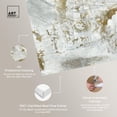 thumbnail image 4 of Istanna Canvas Elegant White Gold Wall Art by Art Remedy, Gallery Wrapped, 12" x 12", 4 of 7