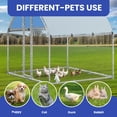 thumbnail image 4 of ModFusion 6.54 ft Outdoor Chicken Coop with Metal Frame and Wire Mesh – Weather-Resistant Poultry Run with Shade Cover, 4 of 8