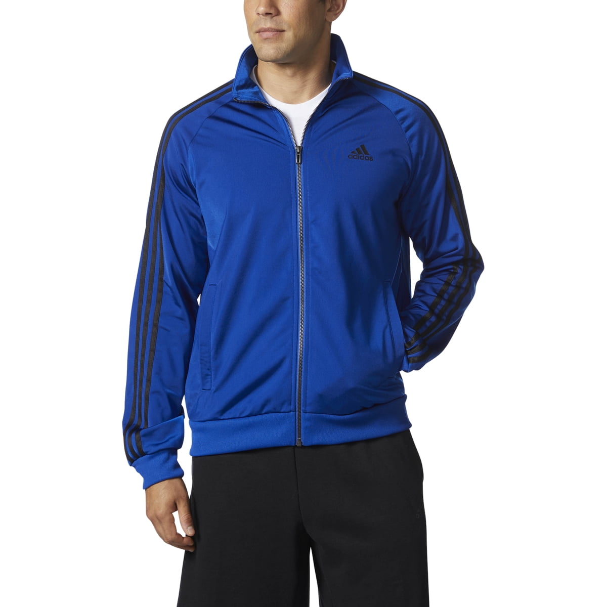 Adidas Men's Essentials 3Stripe Tricot Track Jacket Adidas Ships