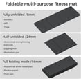 thumbnail image 2 of Foldable Yoga Mat Extra Thick 0.32 Inches -Friendly POE Material, Non-Slip Design Fitness Mats, Multi-Purpose Workout Mats For Studio or Home Use (70 x 24 x 0.32 inches）, 2 of 6