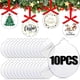 thumbnail image 2 of 10/5 piezas de discos acrílicos para colgar en el árbol de Navidad, adornos circulares en blanco para Navidad, Año Nuevo, decoración para el hogar, bolas de Navidad transparentes, manualidades, 2 of 5