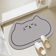 thumbnail image 1 of Fast-Drying Diatomaceous Earth Bath Mat with Cat Pattern, Non-Slip for Bathroom and Kitchen, 40x60cm Easy to Clean, 1 of 8
