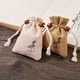 thumbnail image 3 of Moyic Paquete de 2 bolsas de lino transpirable buena decoración bolsa perfumada suministros de vacaciones accesorios de fiesta contenedor de Kits de decoración para fiestas Caqui/8*10cm Moyic HA066380-01, 3 of 6
