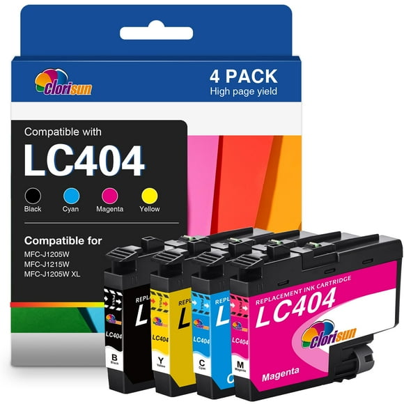 Cartuchos de tinta Clorisun LC404 compatibles para Brother MFC-J1205W