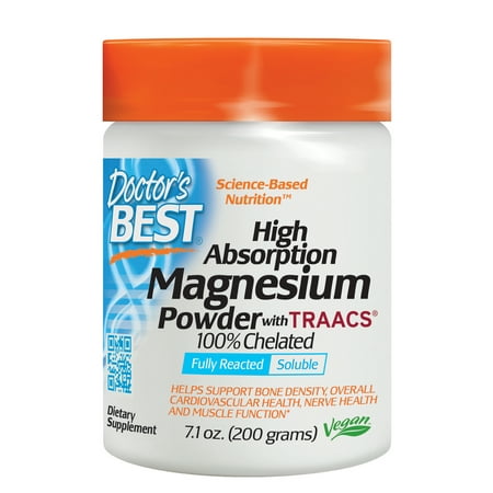 Doctor's Best Magnesium Glycinate Lysinate Powder, 200 (Best Way To Take Magnesium Glycinate)