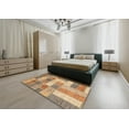 thumbnail image 4 of Ahgly Company Indoor Rectangle Abstract Chocolate Brown Patchwork Area Rugs, 8' x 12', 4 of 6