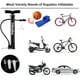 thumbnail image 5 of Portable Bicycle Pump, Mini Floor Pump, Lightweight Presta Schrader, 120 PSI, 5 of 5