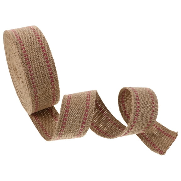 OUNONA Elegant Red Jute Webbing Durable Upholstery Supply for Chair and Decor