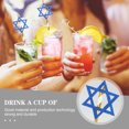thumbnail image 2 of KAKOWELY 20 pajitas de papel para fiesta de Hanukkah, pajitas para bebidas, colores variados, 2 of 4
