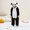 Black A6, variant on Toddler Fall Winter Casual Jumpsuit, Kids Boys Girls Cosplay Flannel Long Sleeve Climb Suit Warm Material Snug Adorable for Daily Wear and Themed Events