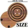 thumbnail image 7 of Magnetic Wooden Trivets for Hot Pots and Pans, 8 Inch Heat Resistant Acacia Wood Trivet with Non-Slip Silicone Rings, Magnetic Pot Holder Table Protector for Kitchen & Dining, 7 of 7