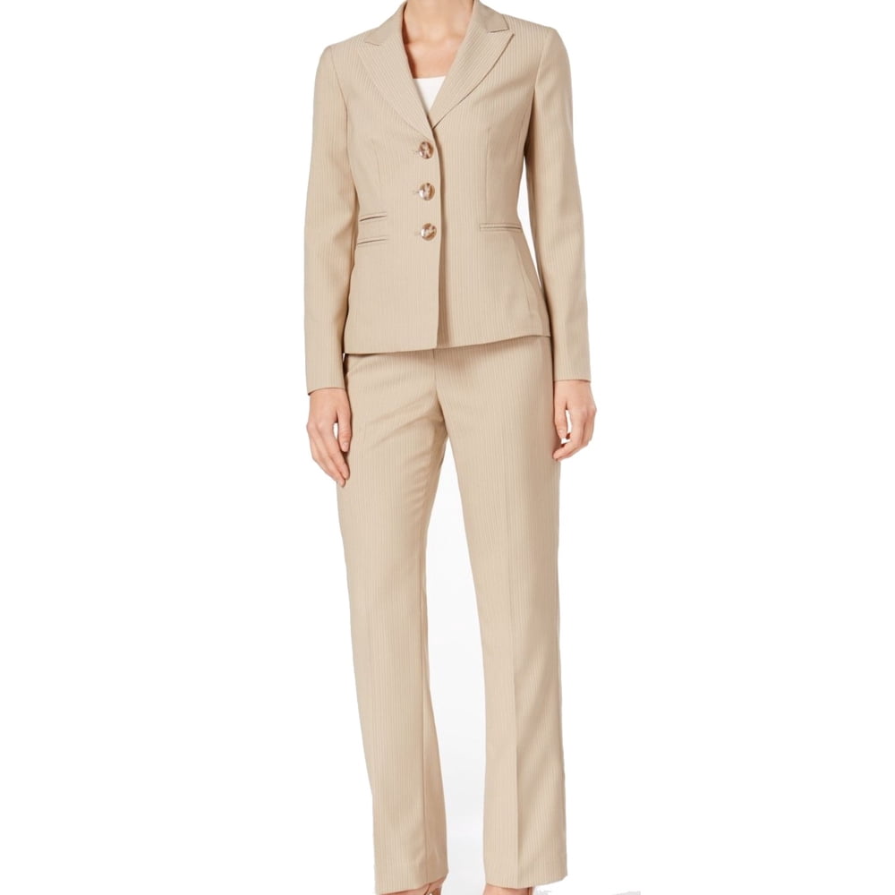 striped pant suit