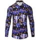 thumbnail image 1 of Camisa de hombre con cadena floral dorada, talla grande, camisas hawaianas de manga larga, camisa de moda para hombre y mujer, blusa de solapa de lujo con botones, nueva, 1 of 6