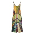 thumbnail image 4 of Generic Women's Summer Maxi Dress Casual V-Neck Sleeveless Bohemian Spaghetti Strap Floral Long Maxi Dress, 4 of 4