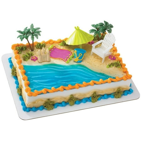 Beach Chair And Umbrella Decoset Cake Decoration Make A Big