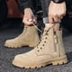 thumbnail image 4 of Botas Martin con cremallera y aumento de altura para hombre, informales, de cabeza redonda, con costuras de otoño e invierno, color negro, 4 of 6