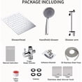 thumbnail image 6 of BELLEARLY 10'' Rain High Pressure Shower Head with 5 Settings Handheld Showerhead Combo, 6 of 6