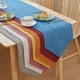thumbnail image 3 of Nvzi solid color linen simple long strip table flag tea flag cloth dining cabinet tea table flag desktop decoration (green, 240*30cm), 3 of 5