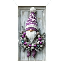 ZUBKTE Outdoor Christmas Decorations Christmas Decorations 35 X 71 Inch Christmas Door Cover - Santa Claus Pattern - Christmas Day Door Decoration - Festival Party Decoration