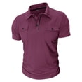 thumbnail image 6 of Men's Polo Shirts with 2 Pockets Short Sleeve Quick Dry Casual Sports Outdoor Golf Shirt for Men Basic T-Shirt Tops, XL, 6 of 6