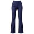 thumbnail image 5 of Pants for Women Solid-Color Yoga Golf Pant High-Waisted Stretch Slim-Fit Casual Pants with Pockets L, 5 of 9