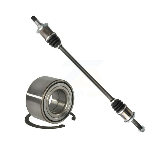 Kugel Rear Right (Passenger Side) CV Axle Drive Shaft Complete Assembly and Wheel Bearing Kit for Car 2002-2004 Honda CR-V LX with 4WD 2.4L KN7-100722