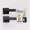 thumbnail image 6 of Sure-Loc CT102 15 Cortina Privacy Door Lever Set - Nickel, 6 of 7