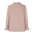 thumbnail image 5 of Lilgiuy Women's Fashion Casual Top Loose Lace Comfortable Long Sleeve Solid Color Blouse Clearance, 5 of 5