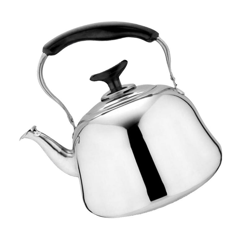Whistling Teapot Stainless Steel Tea Pot Kettle Maker Metal Teapots for  Home Kitchen Restaurant, , 3 Sizes to Choose - , 2L 