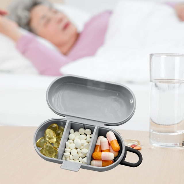 Wzzjkit Portable Mini Organizer Multifunctional Toothpick Floss Swimming Earplugs Storage Box Carry Organizing Box