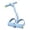 Blue-BU, variant on MMJ Pedal Resistance Band 4 Tube with Handle for Home Gym Strength Training Leg Arm Core Workout
