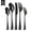 Black, variant on 20 Pcs Floral Silverware Set Including Fork Spoon and Knife Stainless Steel Flatware Set Vintage Cutlery Set Mirror Polished Utensil Set for Kitchen Dishwasher Safe Service for 4